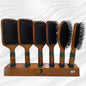 Hector Vent Wood Hair Brush Set with Stand 6 Pieces