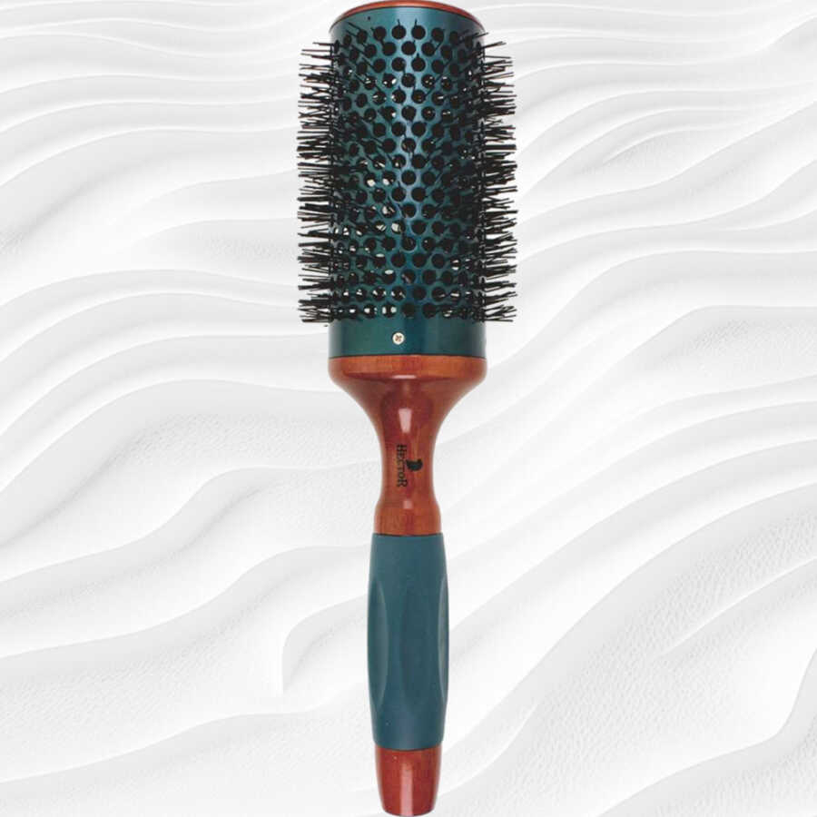 Hector Vent Green Hair Brush for Blow-Drying, Anti-Static Styling Brush
