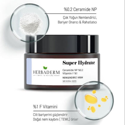 Herbaderm Super Hydrator Intensive Moisturizing Cream 50ml