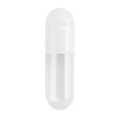 CAPSUGEL CONI-SNAP Hard Gelatin Capsules, Size #3, White/Clear (1,000 Count)
