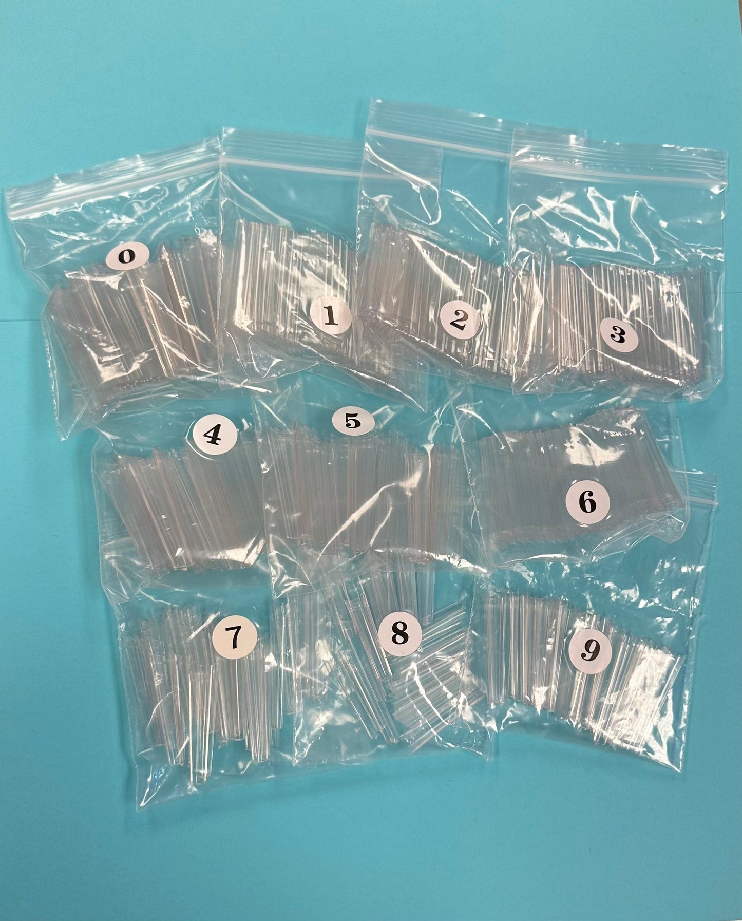 Refill XXL No C  Coffin Clear Acrylic Nail Tip - 1 bag 50 pcs