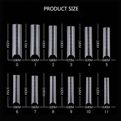 Dual System Nail Form #7- Square Long Curve C - 120pc