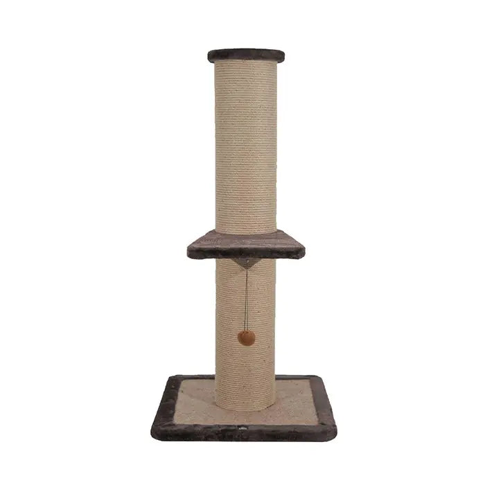 Lotus Pet Design Brown Single Cat Scratching Post 96cm