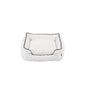 M-Pets Warm Hug Velvet Cat & Dog Bed White Medium