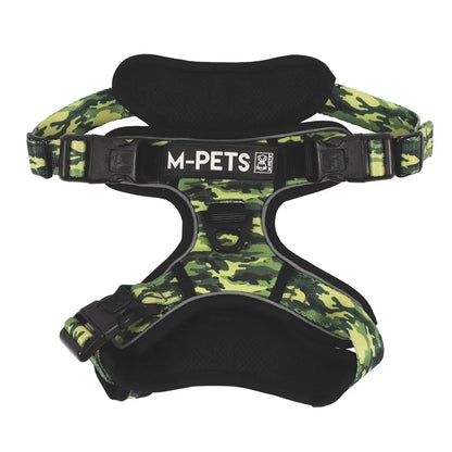 M-Pets Hiking Reflective Camouflage Soft Dog Harness Medium