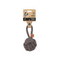 M-Pets Coto Loop Braided Ball Dog Toy with Handle Gray 11cm