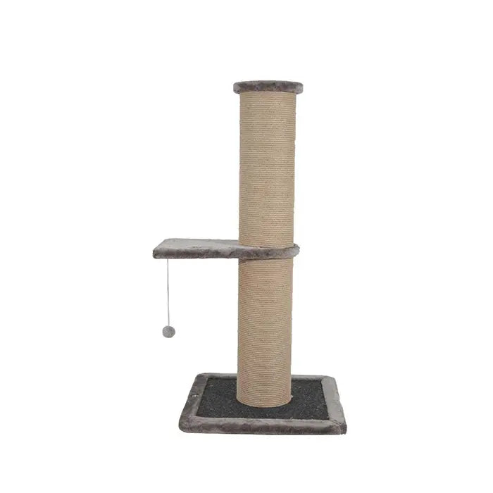 Lotus Pet Design Single Grey Cat Scratching Post 76cm
