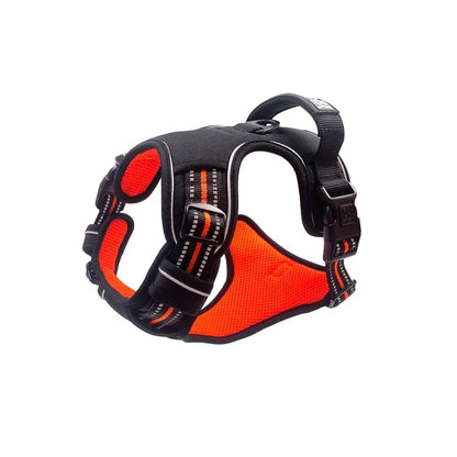 M-Pets Hiking Reflective Soft Dog Harness Orange Small