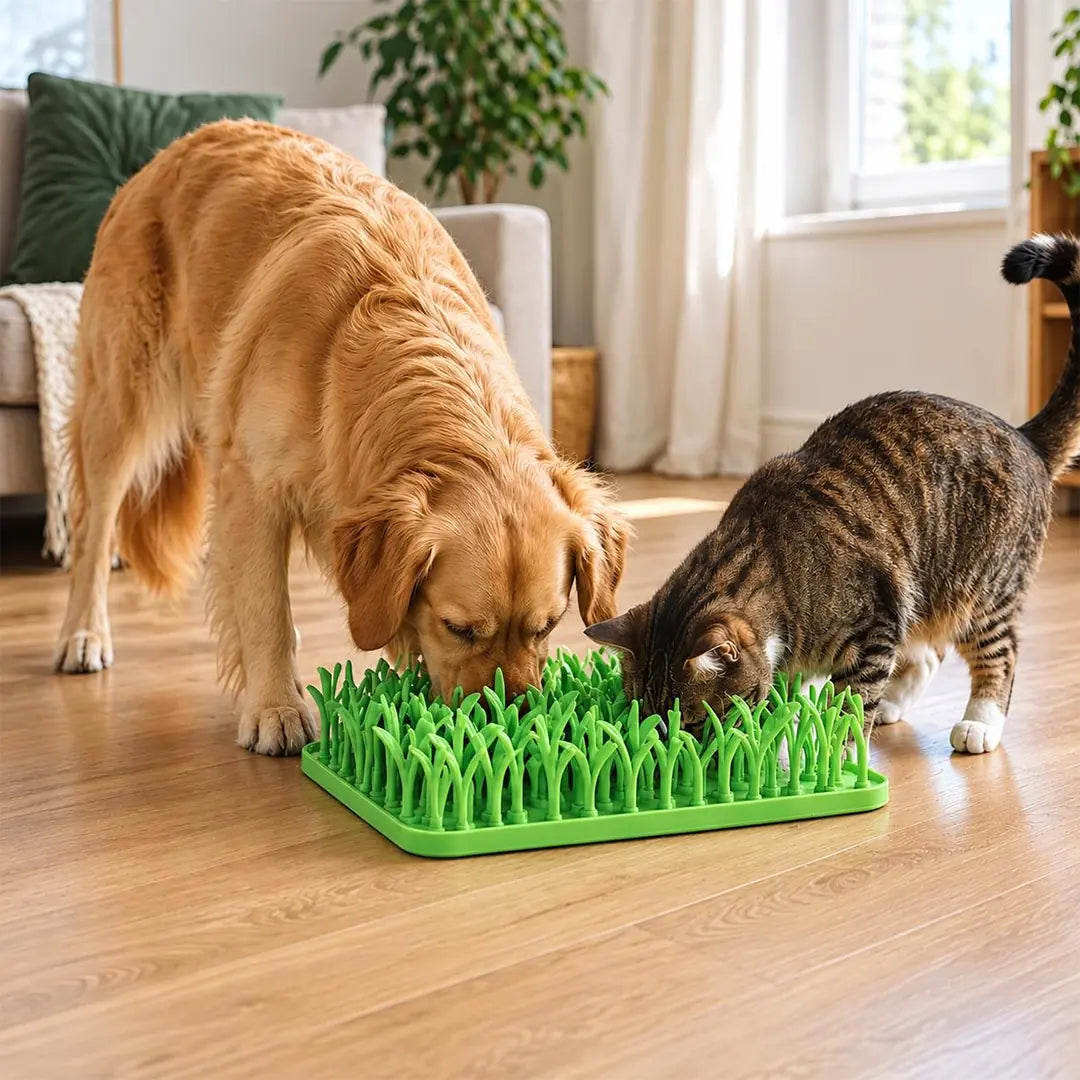 M-Pets Lecca Grass Snuffle Scent Foraging Mat for Cats & Dogs