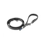 Curli Apple Leather Vegan Dog Leash Black Small