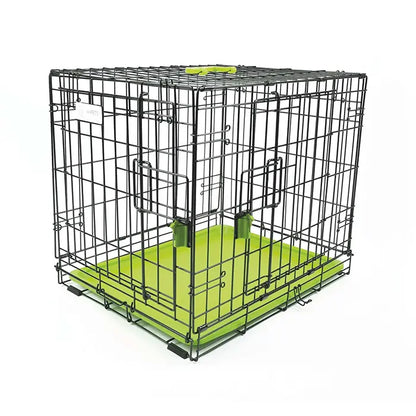M-Pets Voyager Double Door Large Dog Crate Green 91x58x63cm