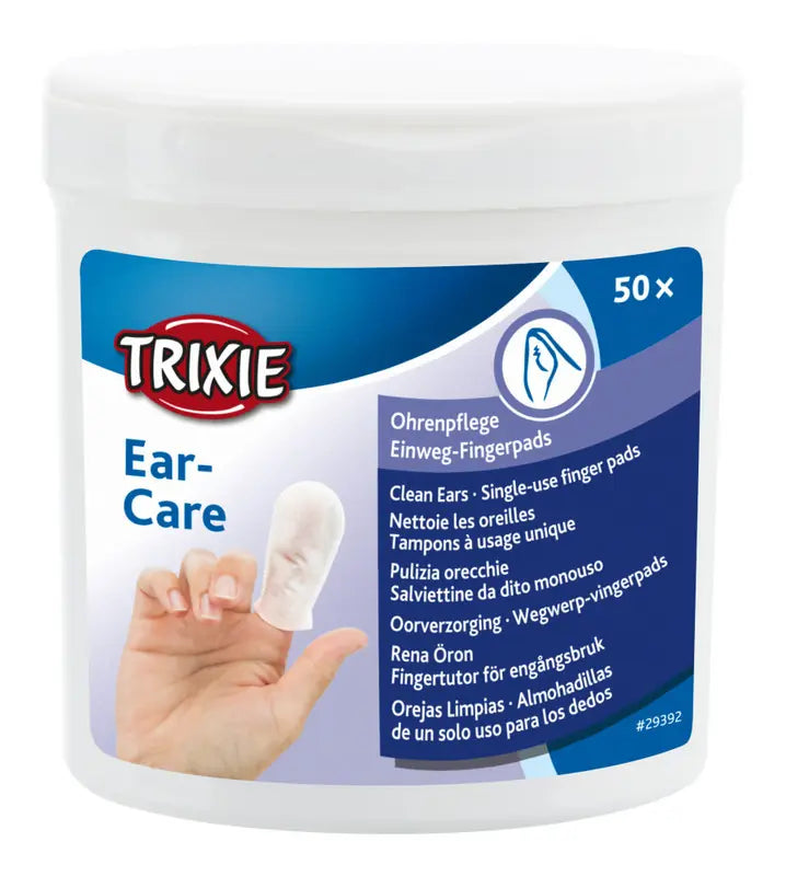Trixie Pet Ear Cleaning Wipes for Cats & Dogs, 50 Count