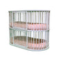 Lotus Pet Design Cat & Dog Crate Bed in Distressed White