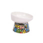 M-Pets Urban Style Tilted Ceramic Pet Bowl Mixed Colors 350ml