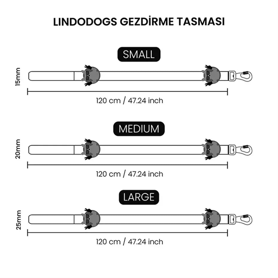 Lindo Monster Large Dog Leash Durable Walking Strap 120cm