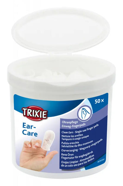 Trixie Pet Ear Cleaning Wipes for Cats & Dogs, 50 Count