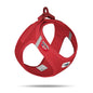 Curli Vest Harness Clasp Softshell Red Dog Harness XS