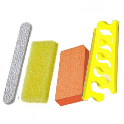 (1pc) DND Disposable Pedicure Kit - 4 pc. (Orange)