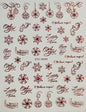 Christmas Nail Stickers  STZ-G045