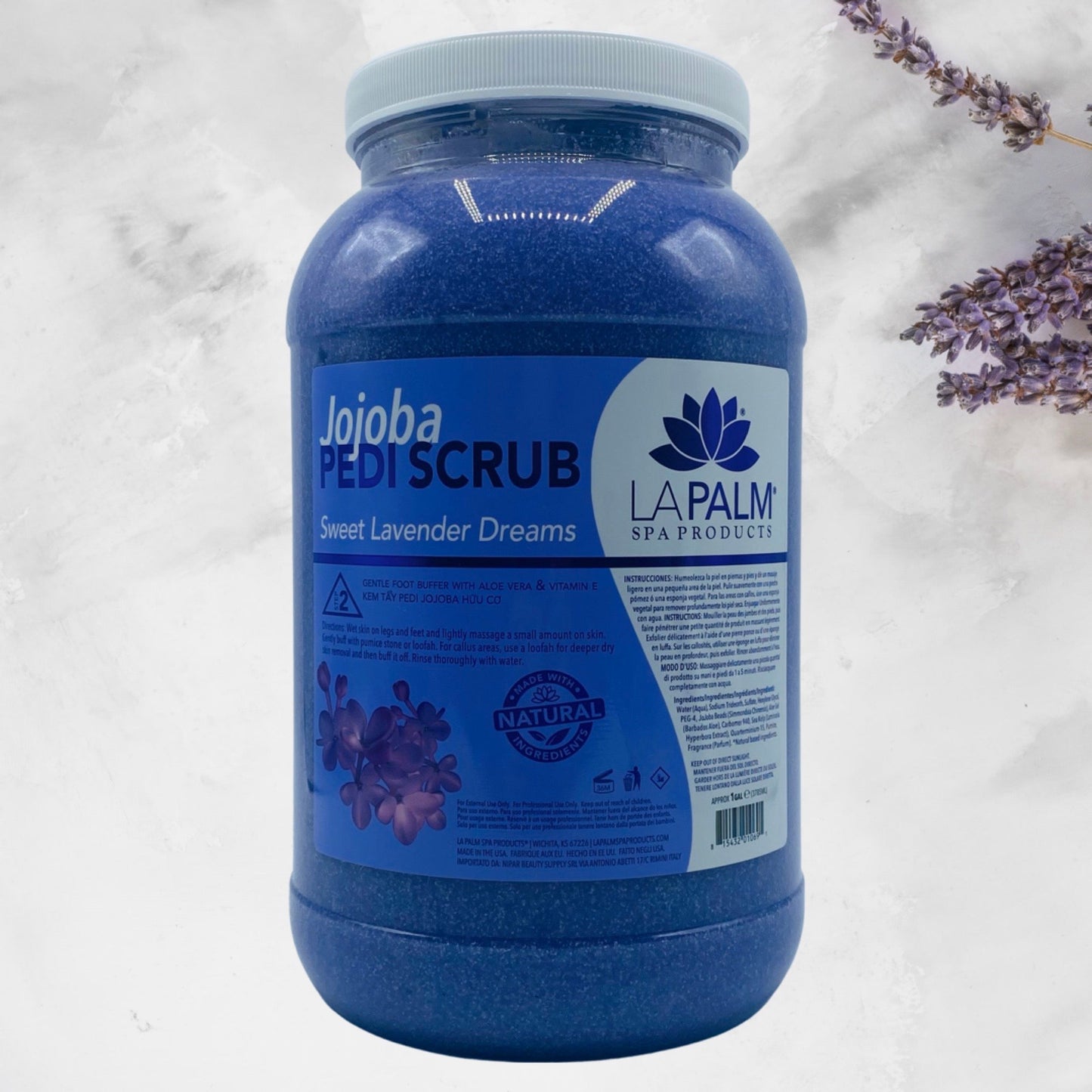 Jojoba Pedi Scrub 128oz - Sweet Lavender Dreams