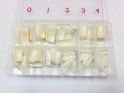 KM - Half-Cover Lamour Natural Tips 550pc
