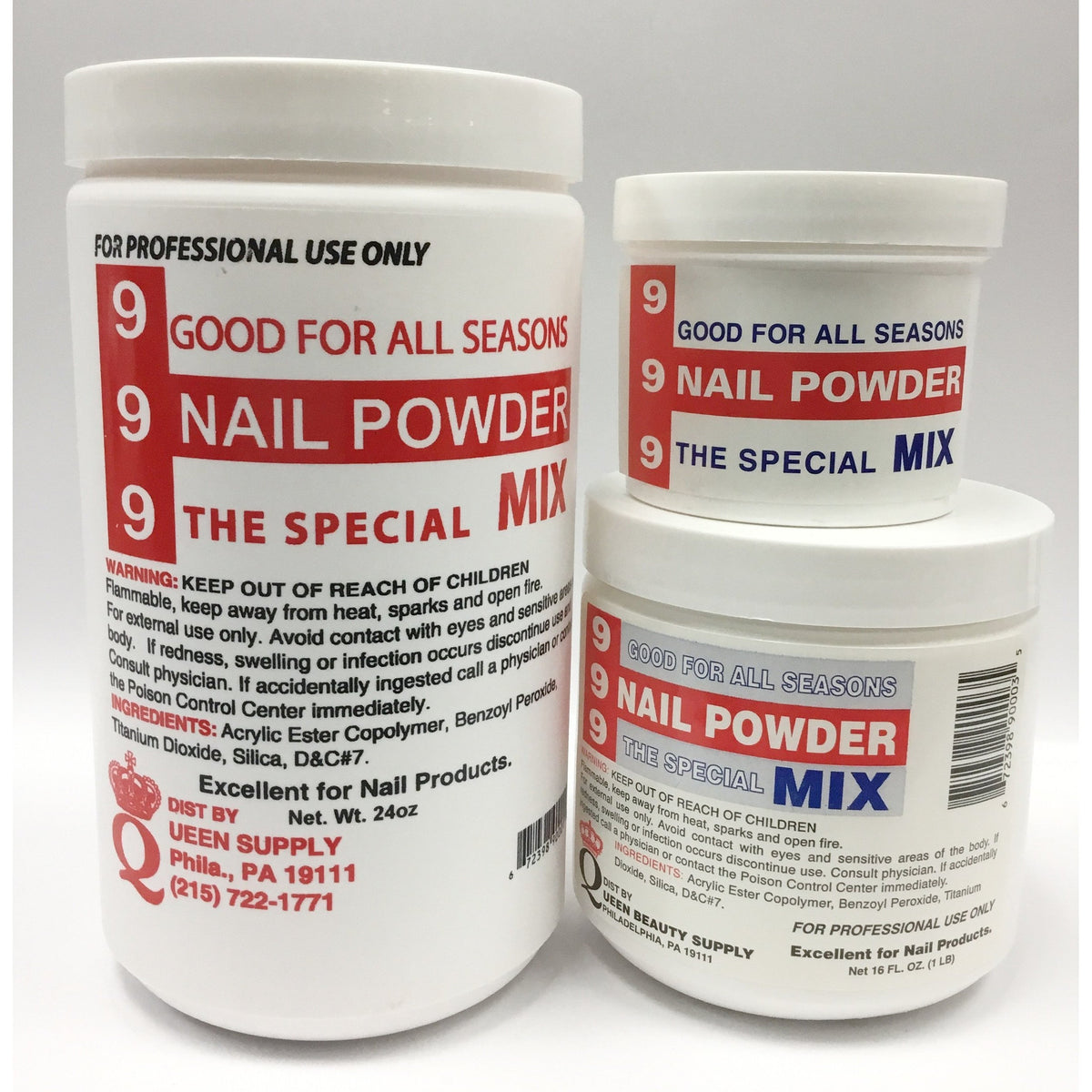 999 Red Summer Mix Acrylic Powder 25lbs