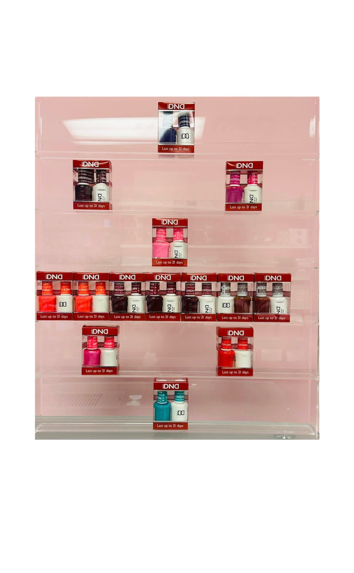 DND Acrylic Wall Polish Rack - 96 Bottles