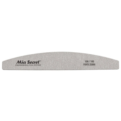 Half Moon Forte Zebra Nail File 100/100 - SINGLE FILE