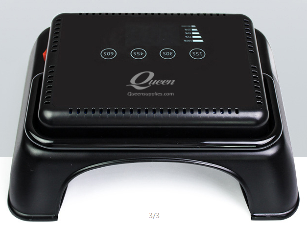 Queens - Cordless LED Nail Lamp black - 64w
