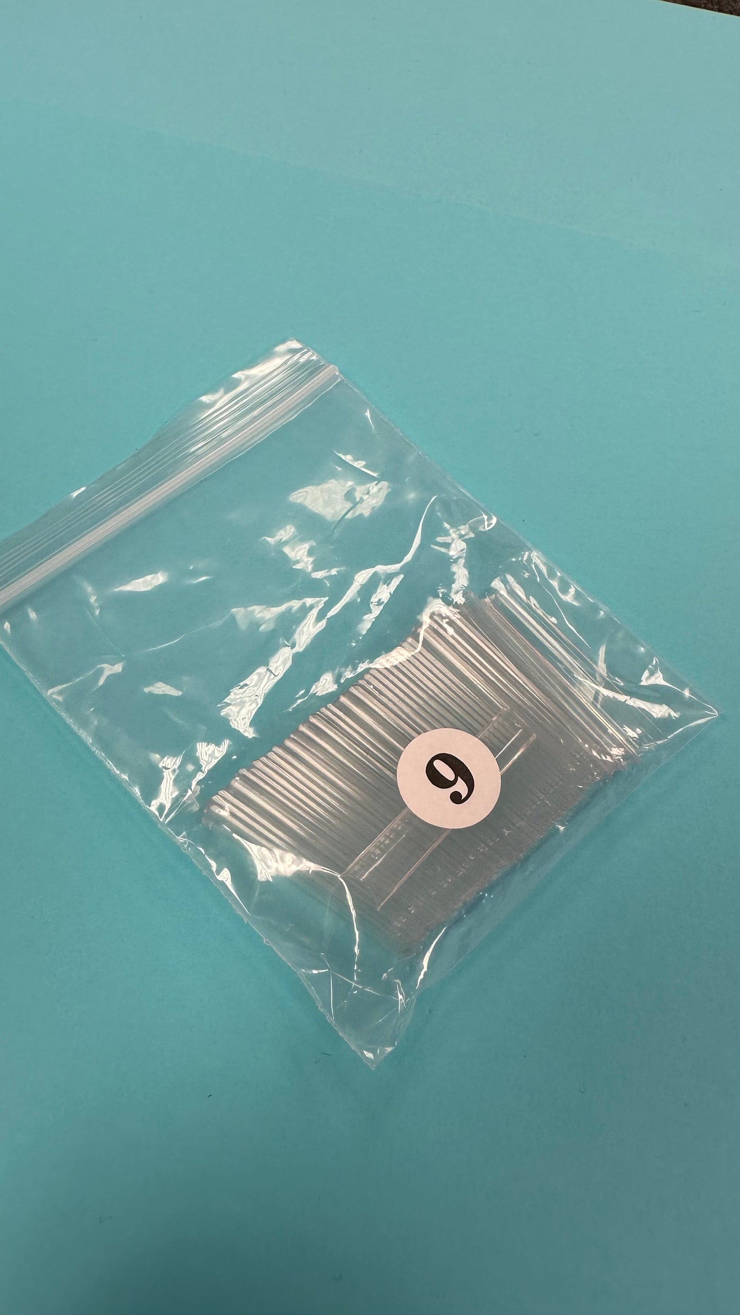 Refill XXL Square No  C  Clear Acrylic Nail Tip  - 1 bag 50 pcs