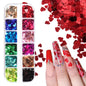Heart Sequin-  Mix Color #12  Styles Box