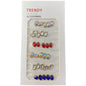 3D Charm Shining Alloy Rhinestone - Mix Colors