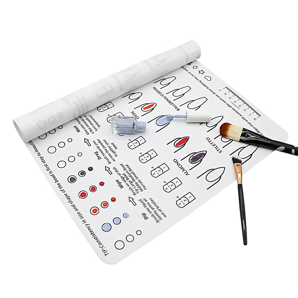 Silicone Nail Practice  Mat