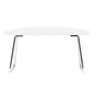 White  Arm Rest  - Microfiber Leather