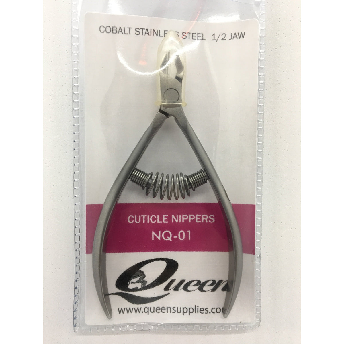 Queens Cobalt Stainless Steel Nippers NQ-01 - 1/2 JAW