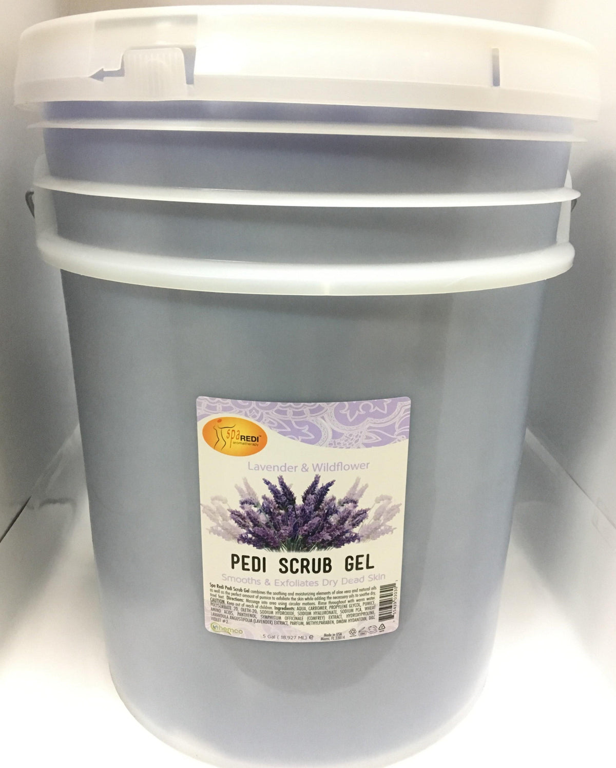 Spa Redi - Pedi Scrub Gel - Lavender & Wildflower 5Gal
