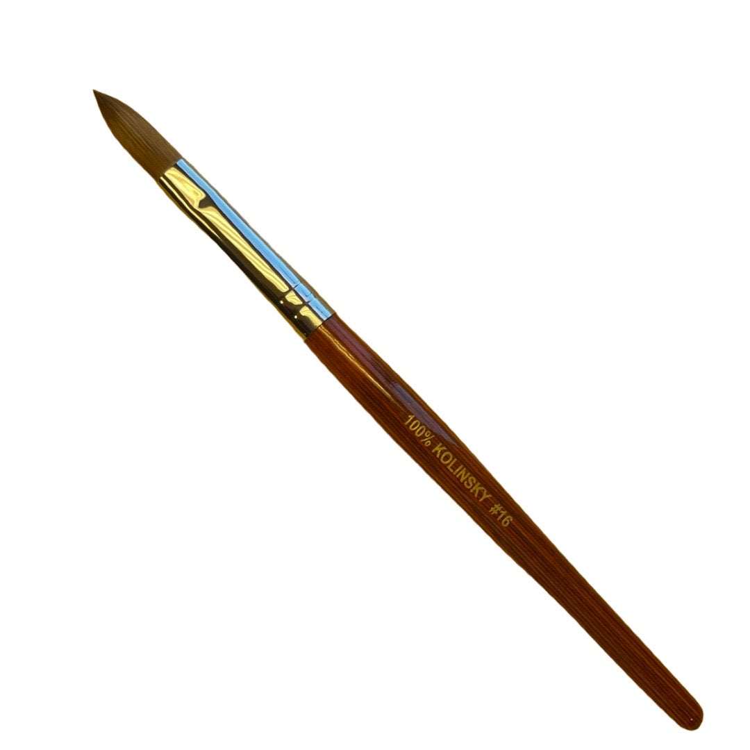 Crimped Sable Brush # 16- 100% Kolinsky