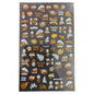 Nail Art Summer Stickers - F654-White