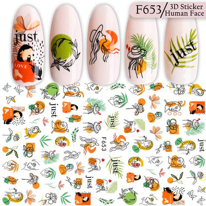 Nail Art Summer Stickers - F653
