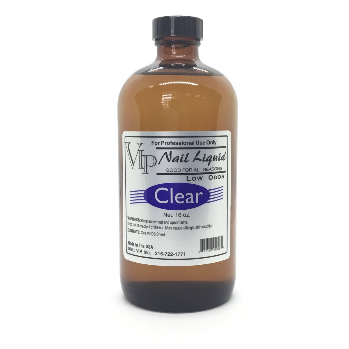 Vip Clear Nail Liquid (MMA) 032oz