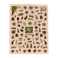 Nail Sticker - JO-1631 Green Palm Leaf Mix
