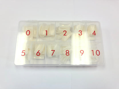 KM - Half-Cover Lamour Natural Tips 550pc