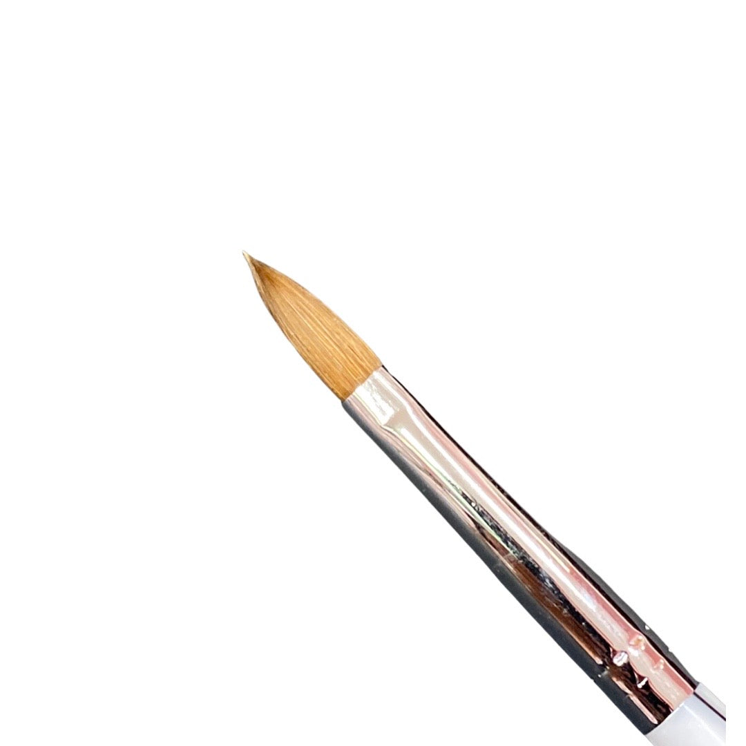 Crimped Marble Brush # 8  - 100% Kolinsky