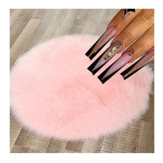 Background Nail  Rug - Light Pink- Tapete