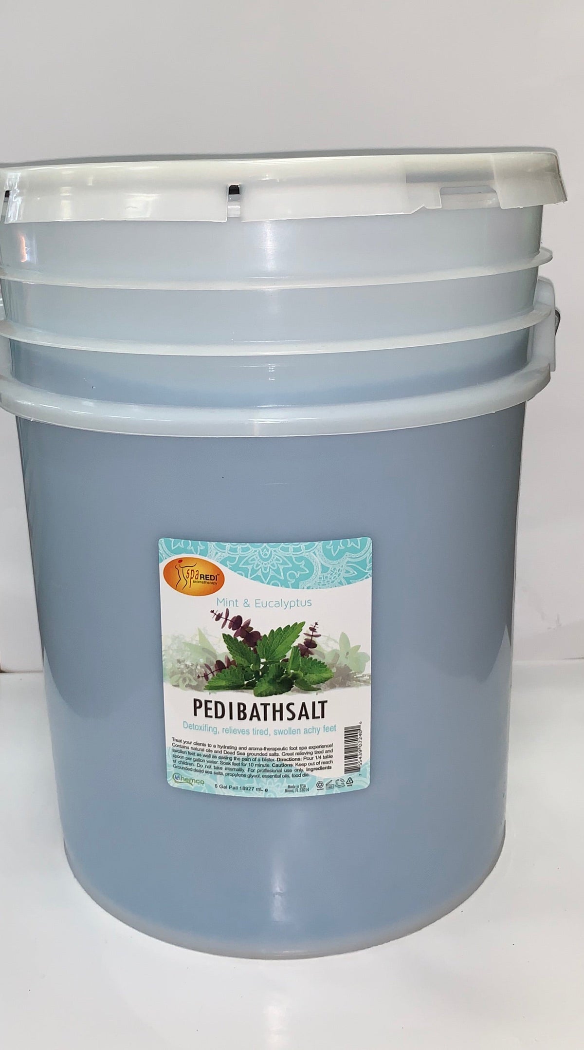 Spa Redi - Fine Bath Salt - Mint & Eucalyptus 5Gal
