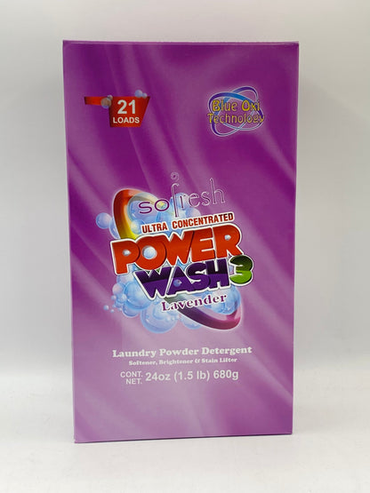 Power Wash 3 - Laundry Powder Detergent - Lavender