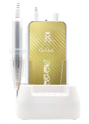 Gel-Le - Nail Drill Machine w/ Charging Dock (35,000 RPM) - Gold