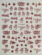Christmas Nail Stickers  STZ-G048