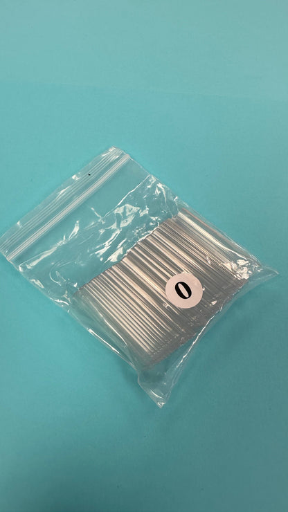 Refill XXL Square No  C  Clear Acrylic Nail Tip  - 1 bag 50 pcs