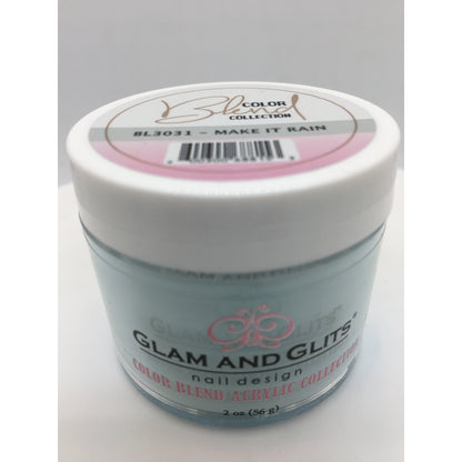 Glam And Glits - Color Blend Acrylic Powder - BL3031 Make It Rain 2oz